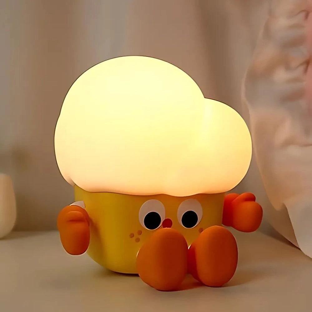 Sød bærbar dyreform dæmpbar børnenatlampe bordlampe