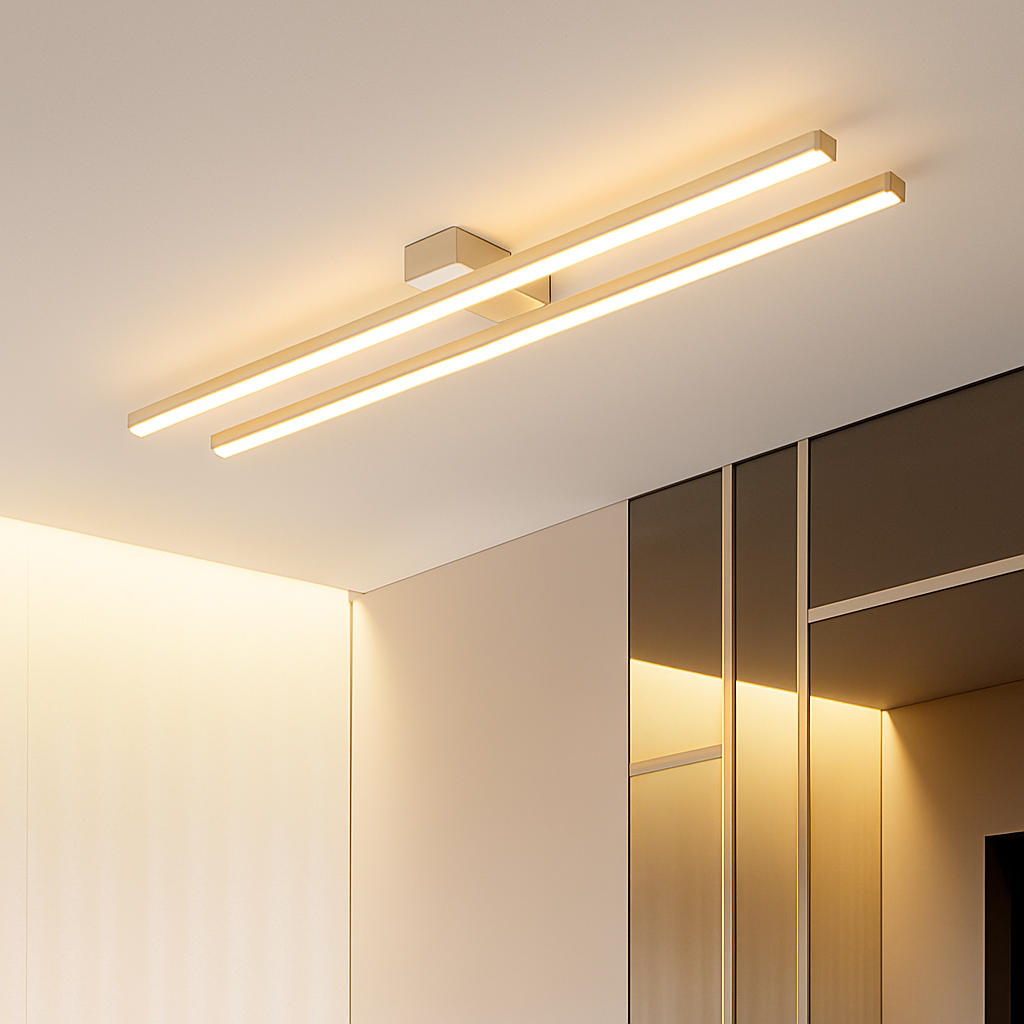 Virelow | Moderne slank industriel lineær stang loftlampe armatur
