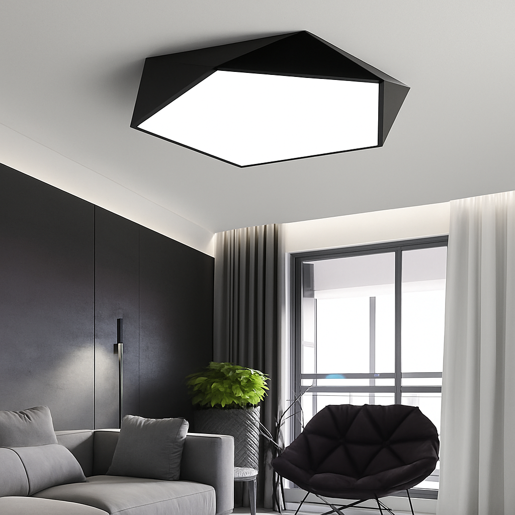 Virelli | Minimalistisk indbygget geometrisk LED loftslampe