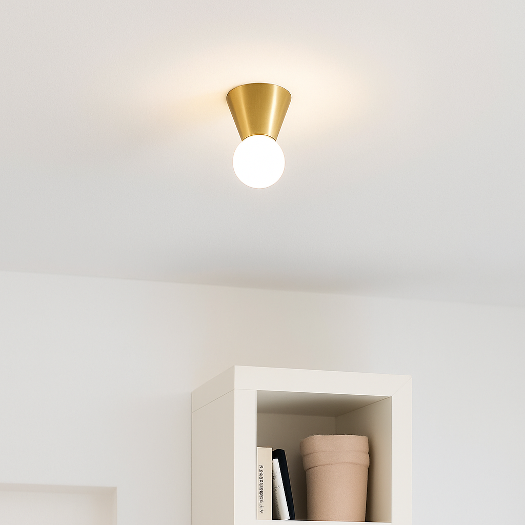 Bristhaven | Moderne geometrisk kegle glas kugle loftslampe