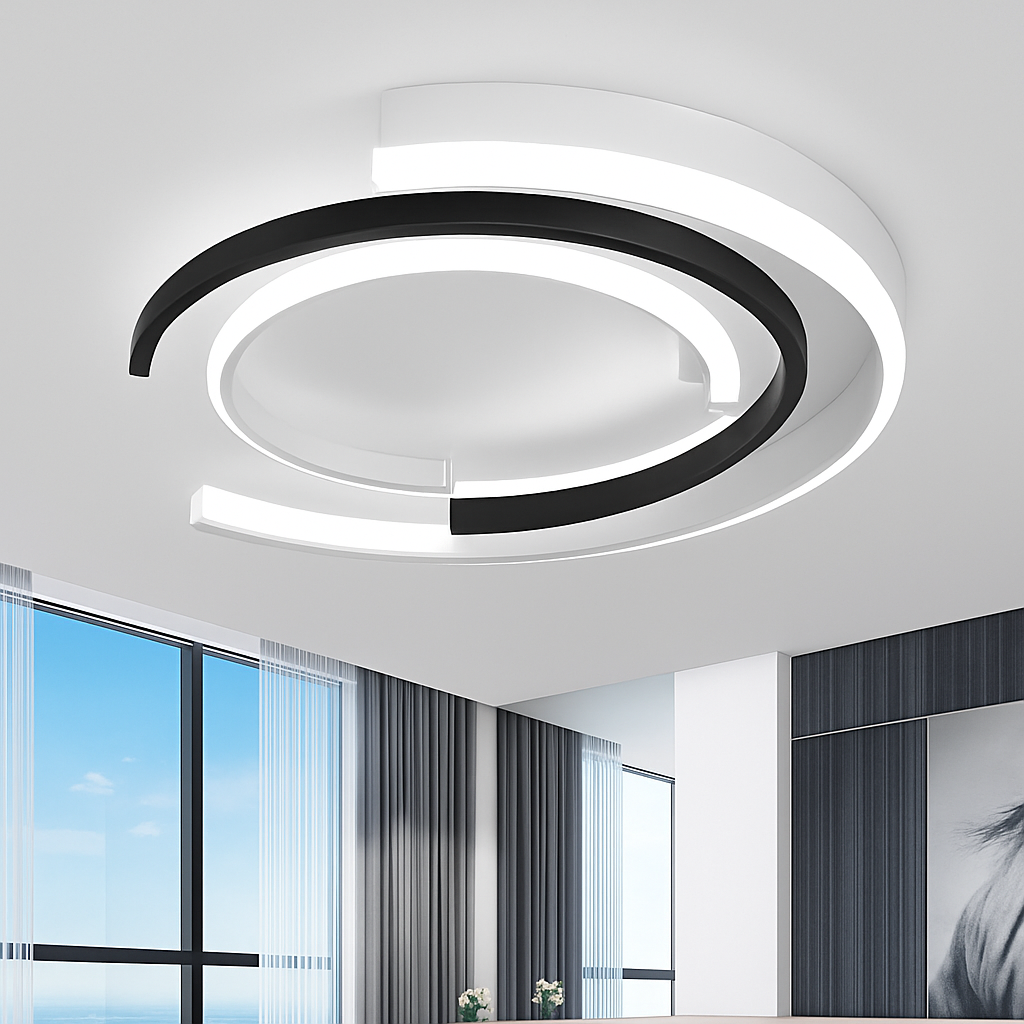 Sarqelle | Moderne cirkulær bue ring indbygningsloftlampe