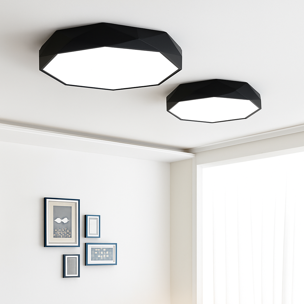 Zynthiar | Ultra slank geometrisk oktagon akryl loftslampe
