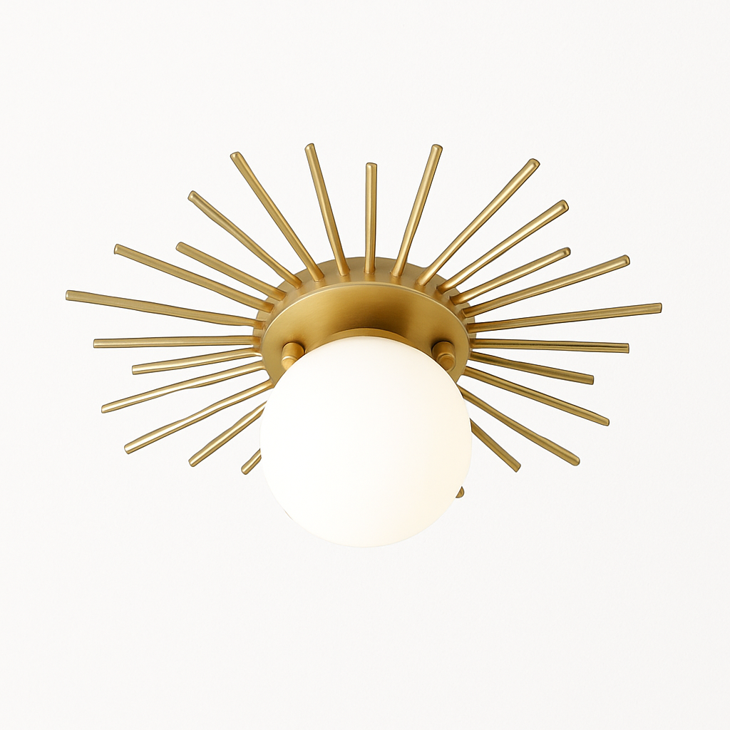 Kelvindre | Orbital frostet globus mid-century loftslampe