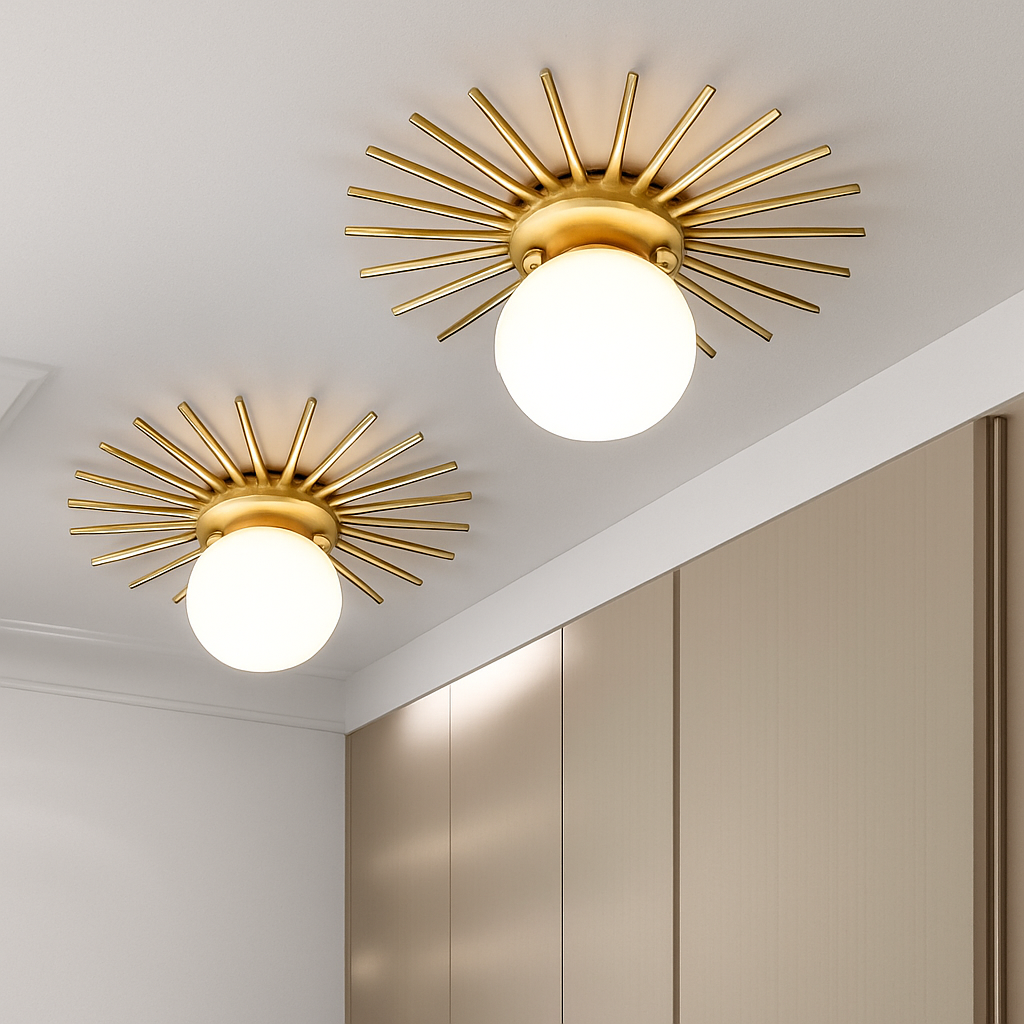 Kelvindre | Orbital frostet globus mid-century loftslampe