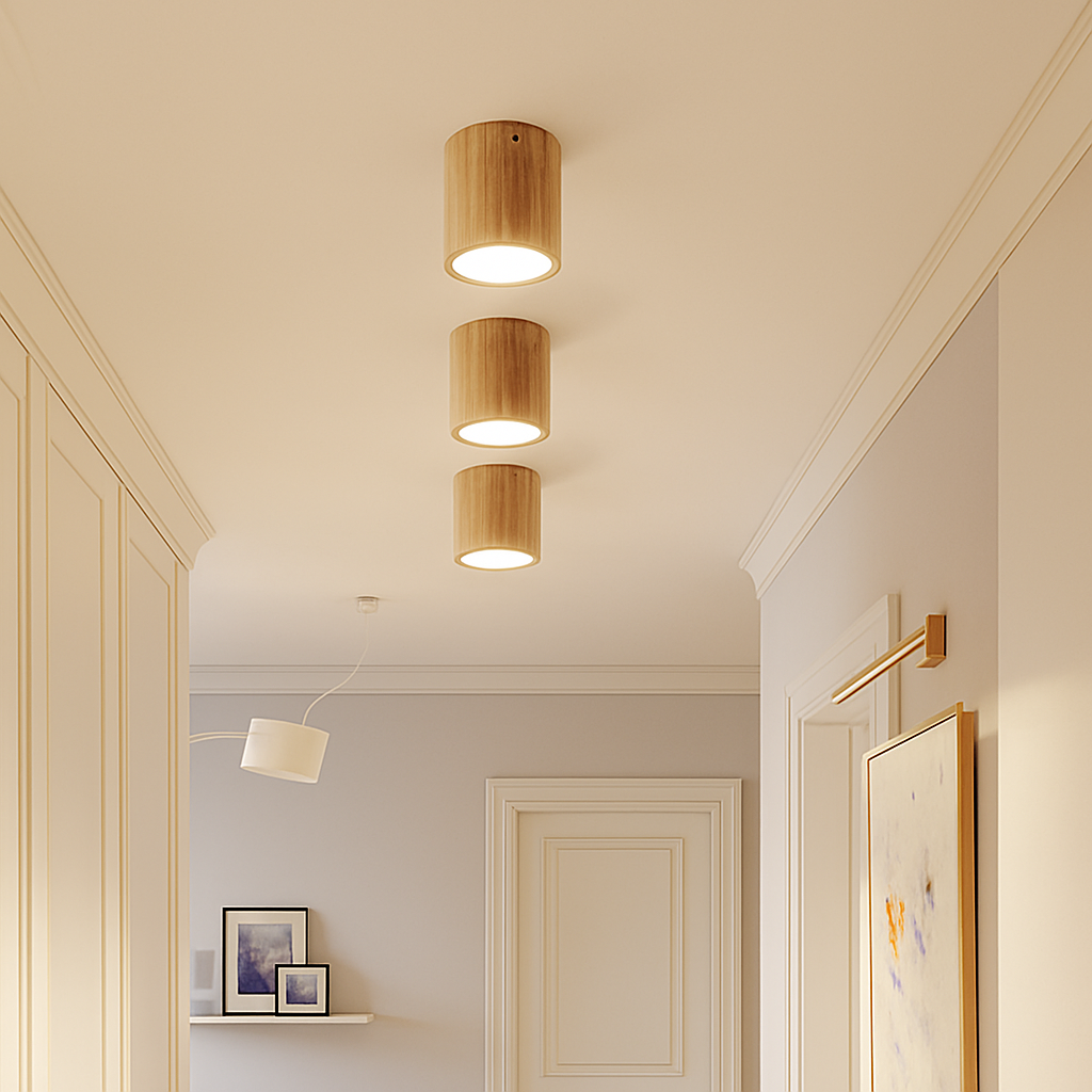 Veltario | Minimalistisk træterning loftspot