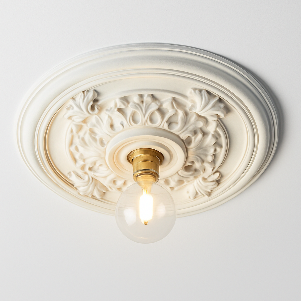Rostevia | Fransk retro udskåret loftslampe