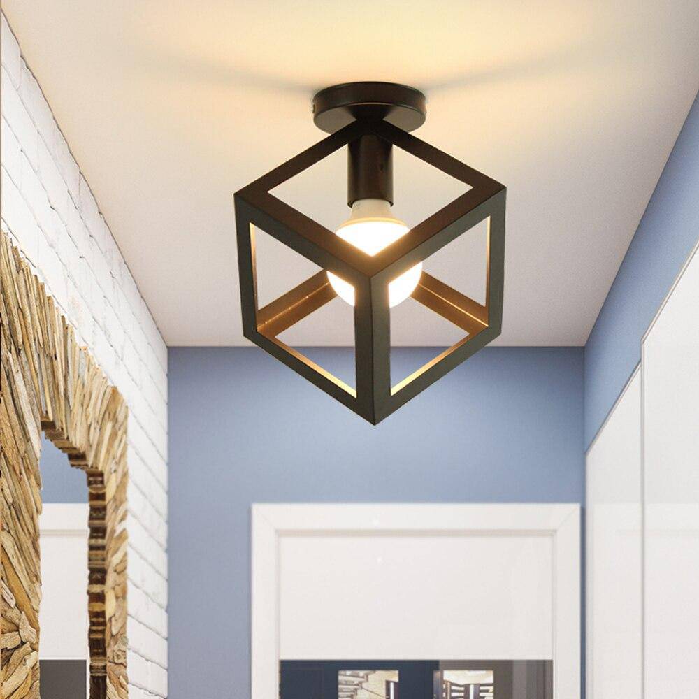 Zorquence | Geometrisk Bur Industriel Indbygningsloftlampe