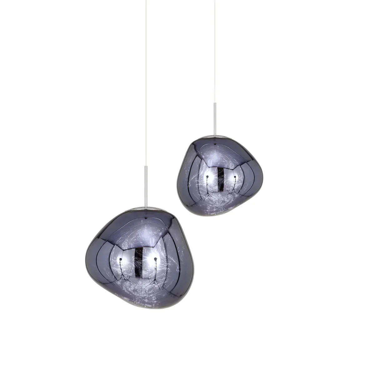 Zora | Moderne abstrakt smeltet glas gennemsigtig pendellampe