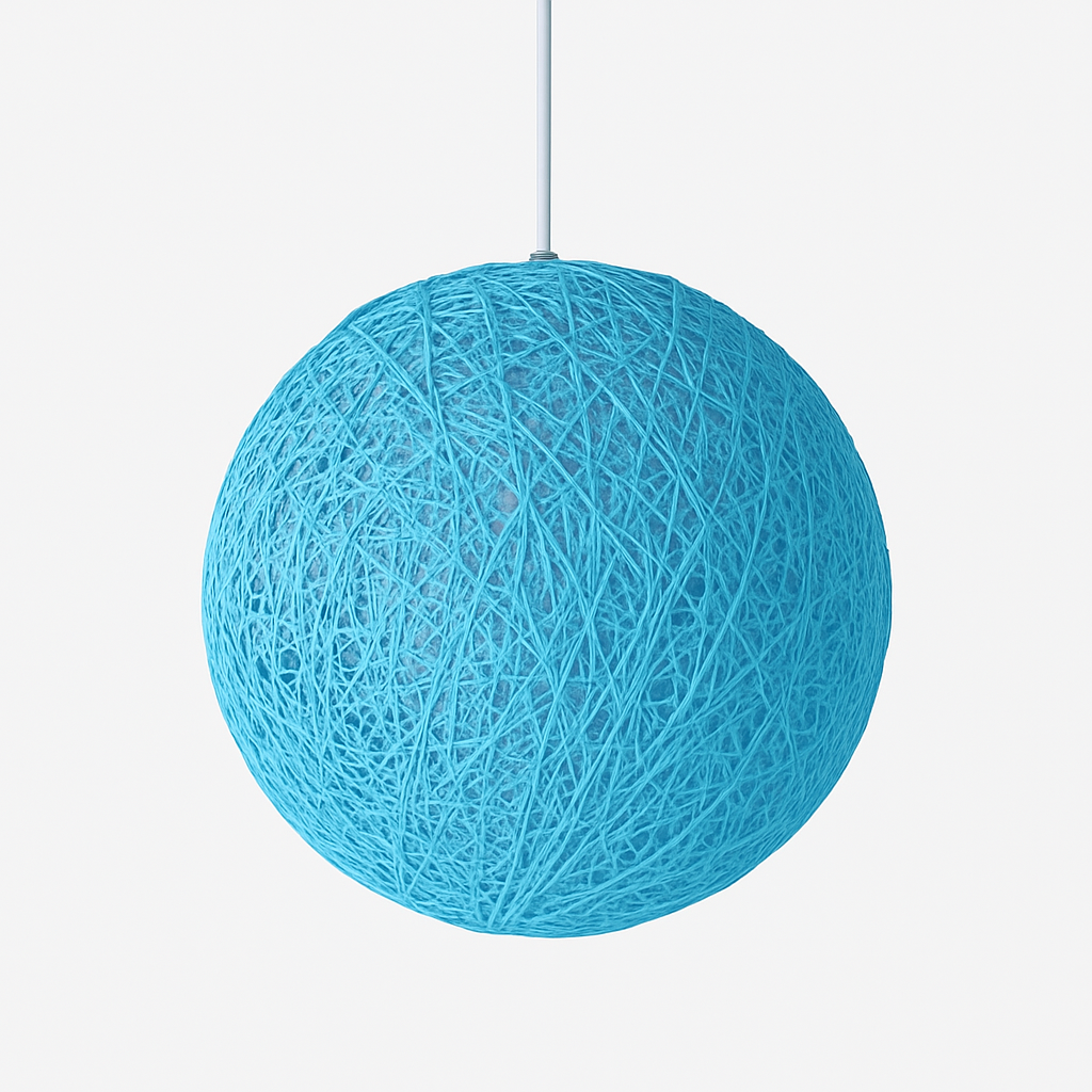 Verithon | Elegant kurvpapir indhyllet kugle pendellampe
