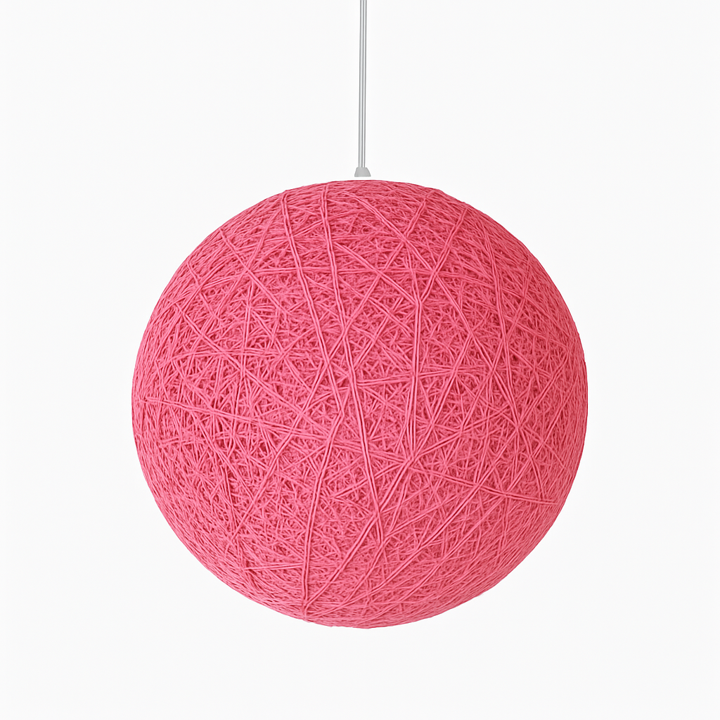 Verithon | Elegant kurvpapir indhyllet kugle pendellampe