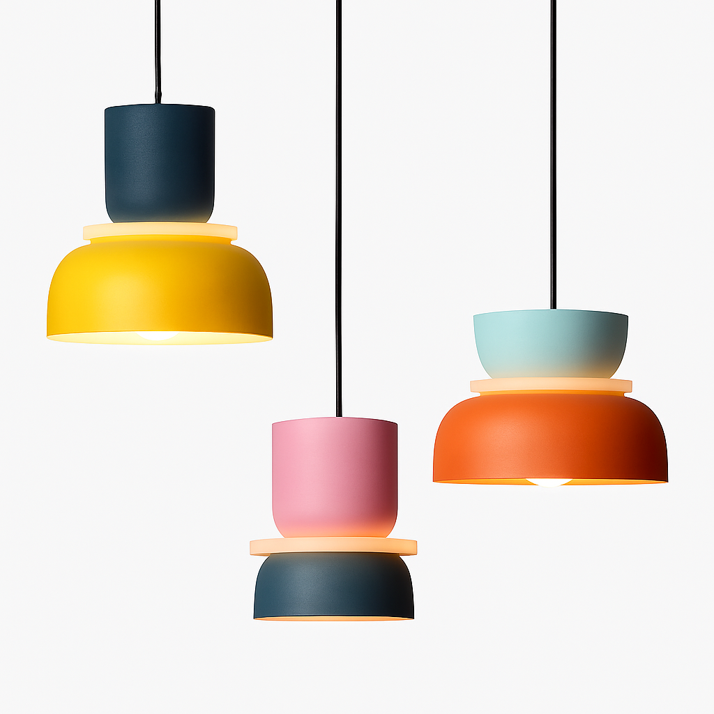 Velryth | Moderne nordisk geometrisk metalpendellampe