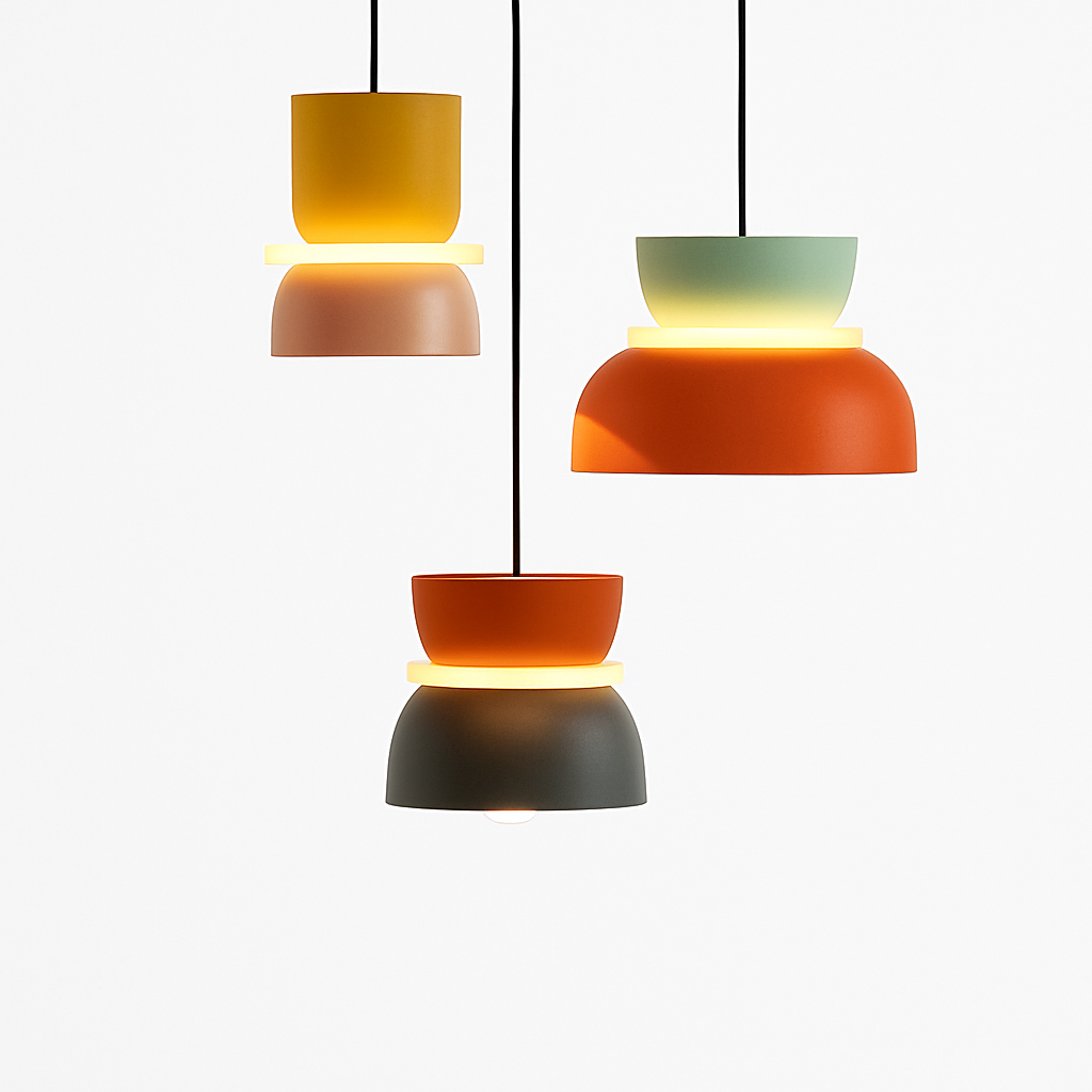 Velryth | Moderne nordisk geometrisk metalpendellampe