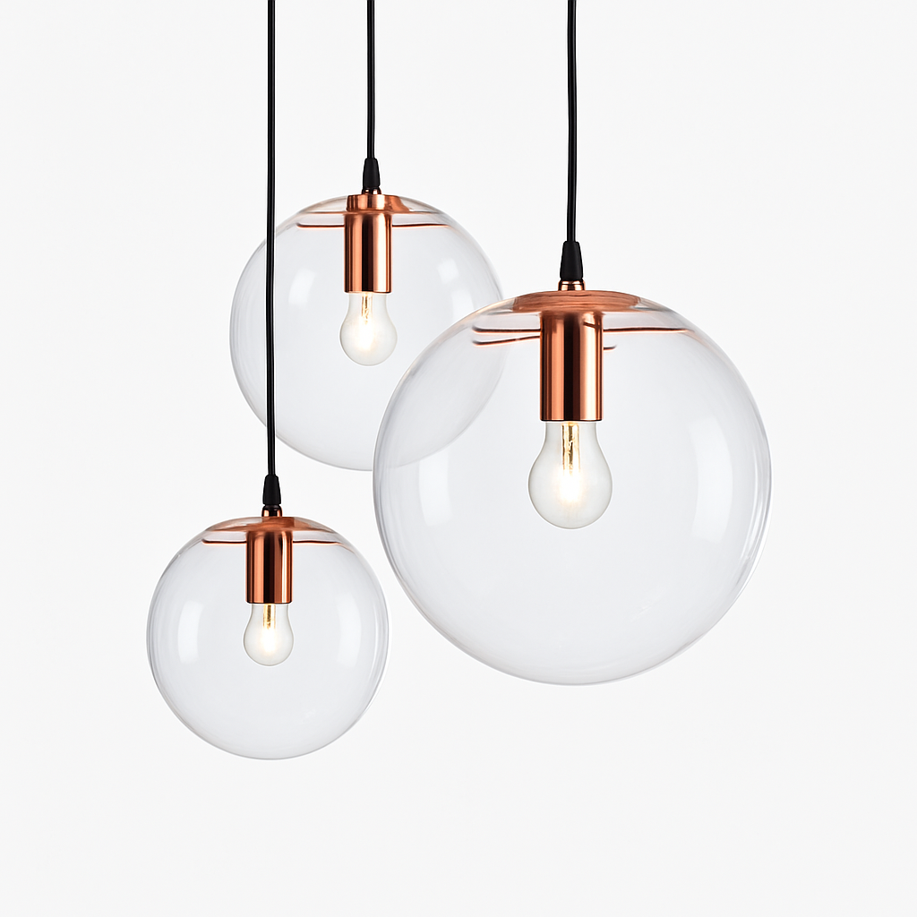 Virellian | Moderne glasglobus LED pendellampe kugle