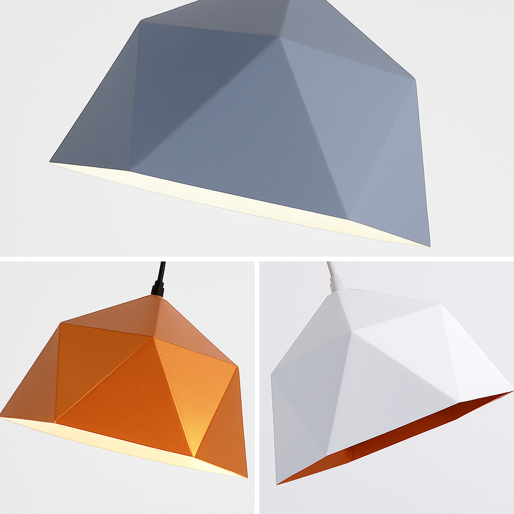 Verovei | Moderne geometrisk diamantbur metal pendellampe