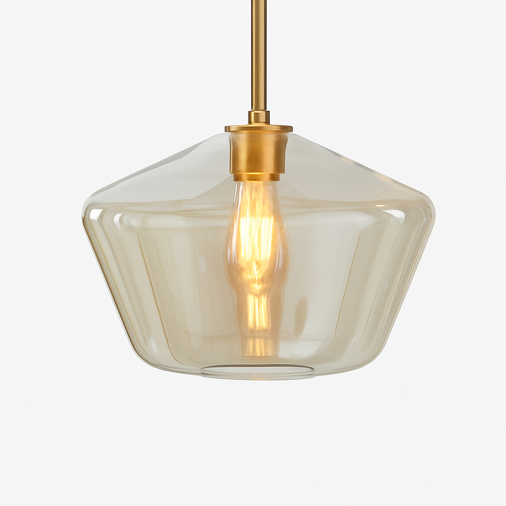 Luvestra | Geometrisk sfærisk profil nordisk moderne glas pendellampe