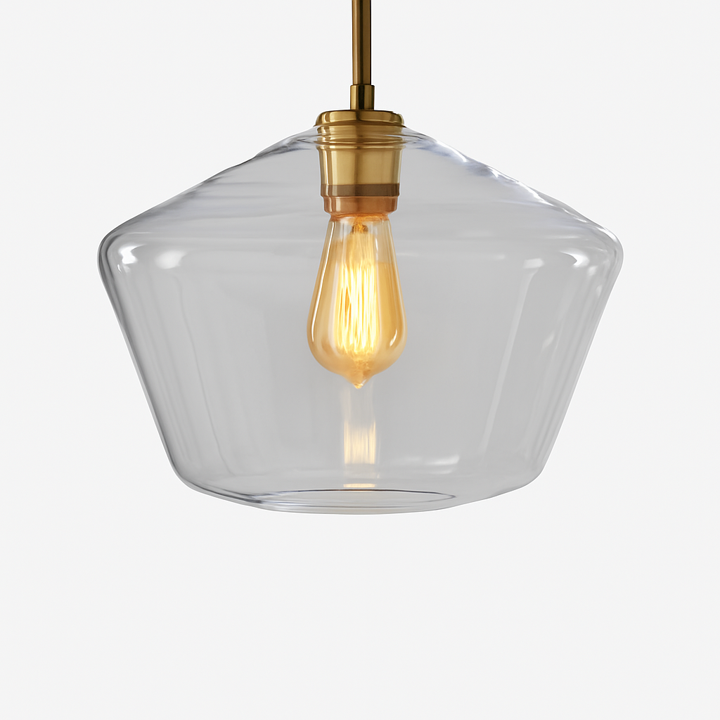 Luvestra | Geometrisk sfærisk profil nordisk moderne glas pendellampe