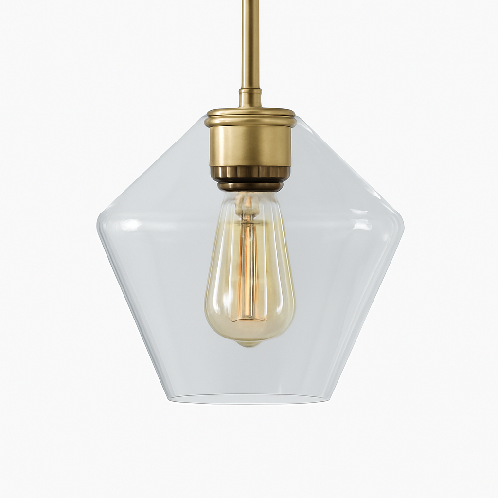 Luvestra | Geometrisk sfærisk profil nordisk moderne glas pendellampe
