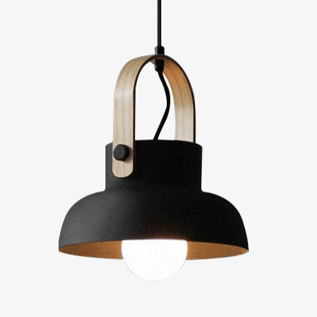 Thrombel | Nordisk minimalistisk træaccent udvidet kuppel pendellampe