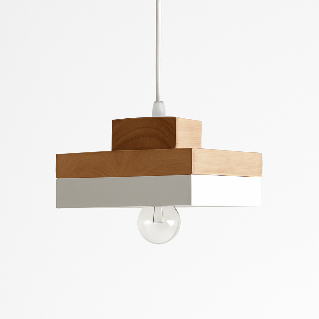 Valdorina | Nordisk minimalistisk geometrisk træpendellampe