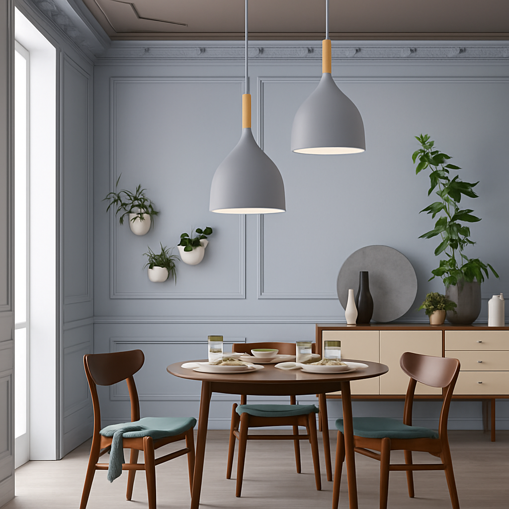 Velrion | Nordisk metal- og træ LED pendel loftslampe
