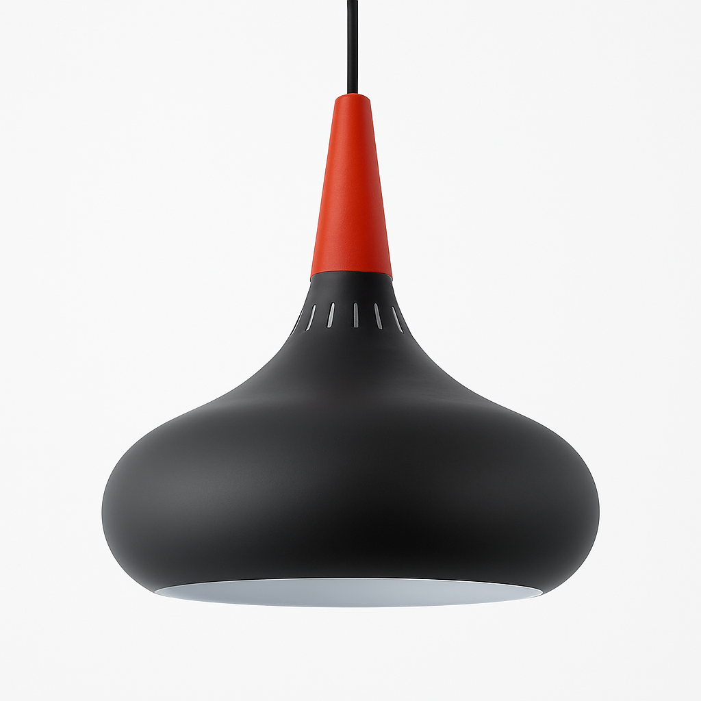Vireallo | Moderne træstamme metal kuppel loft pendellampe