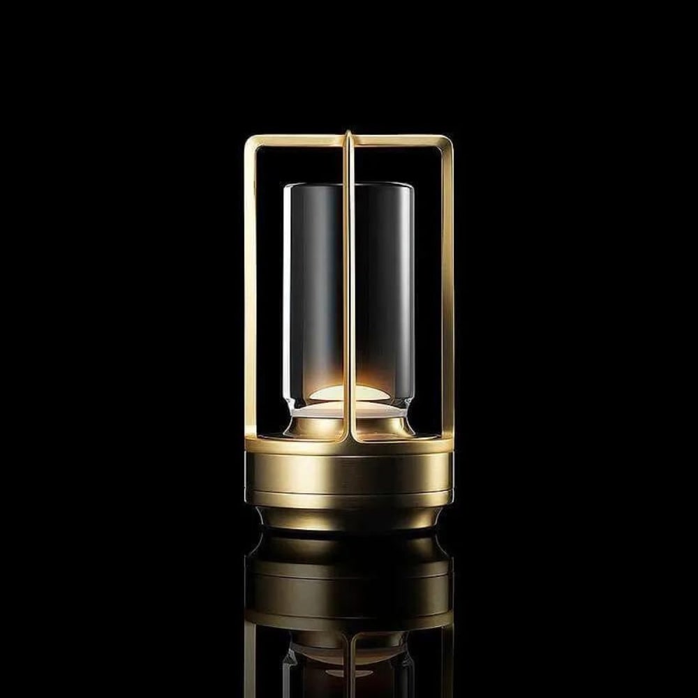 Minimalistisk metal trådløs genopladelig indendørs udendørs bordlampe