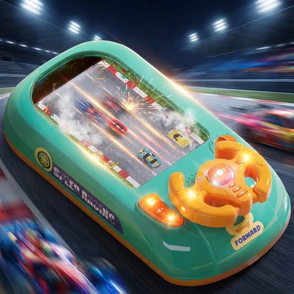 Skærmfri interaktivt rat racingspil konsol legetøj