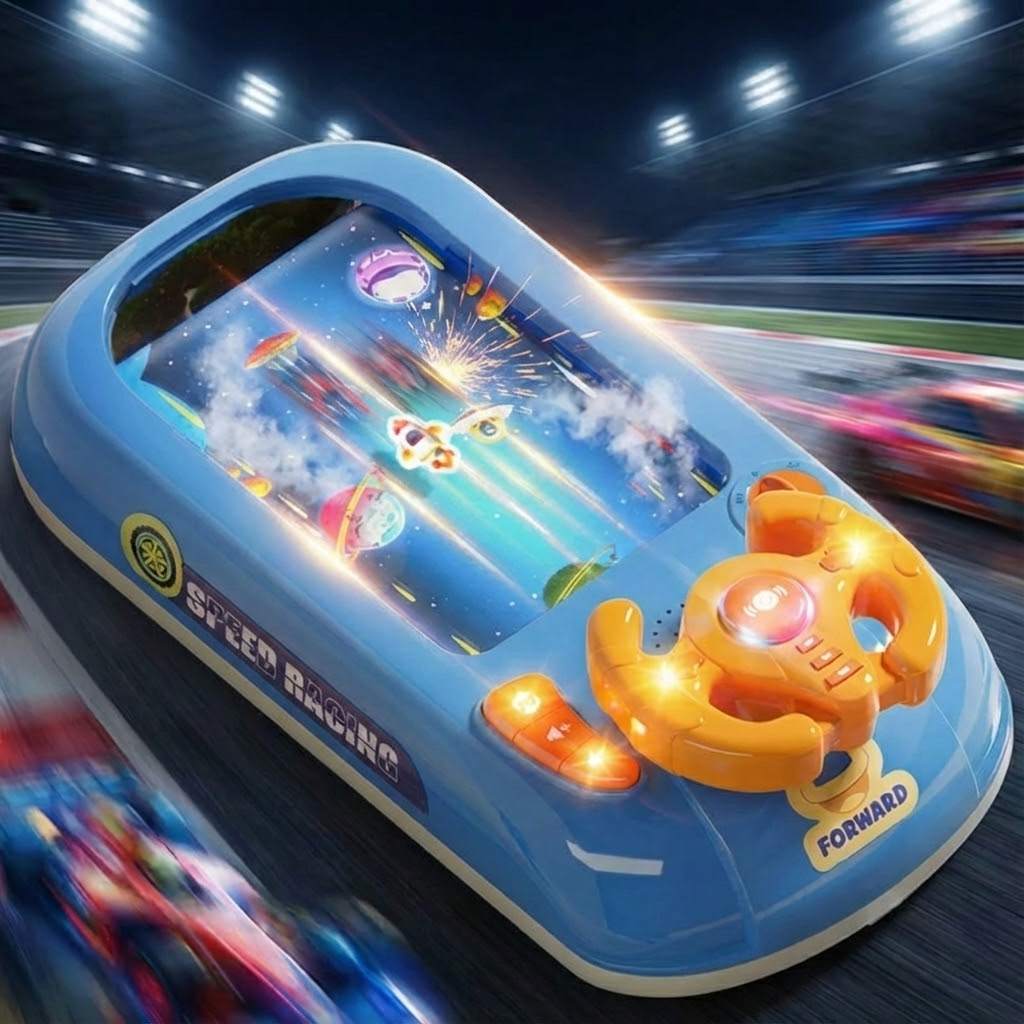 Skærmfri interaktivt rat racingspil konsol legetøj