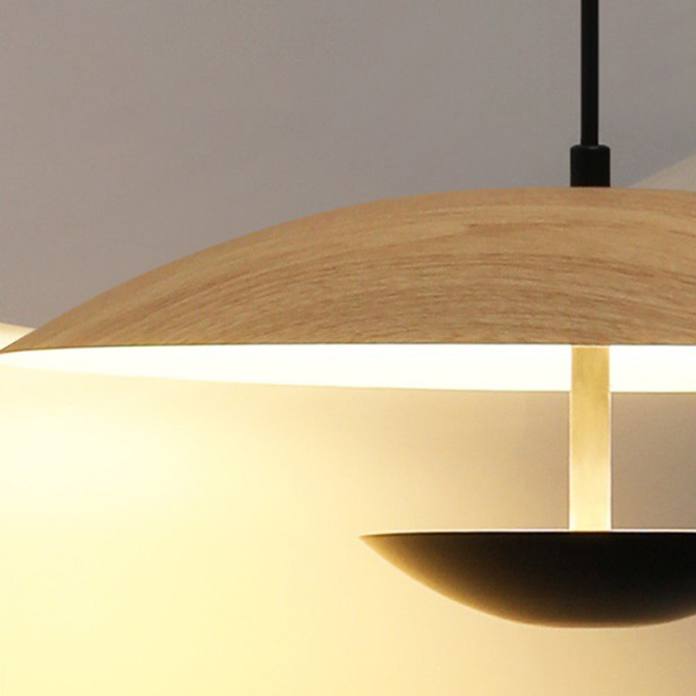 Thaluo | Minimalistisk nordisk frisbee silhuet LED pendellampe