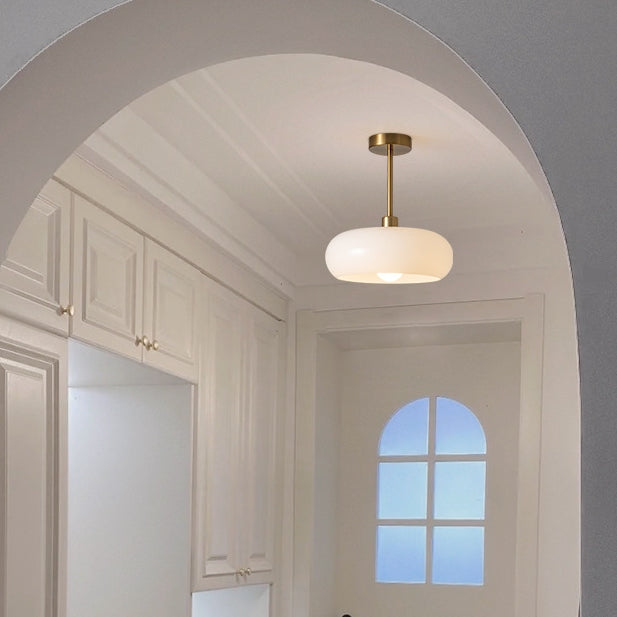 Vitrea | Retro blank kuppel semi-flush loftslampe