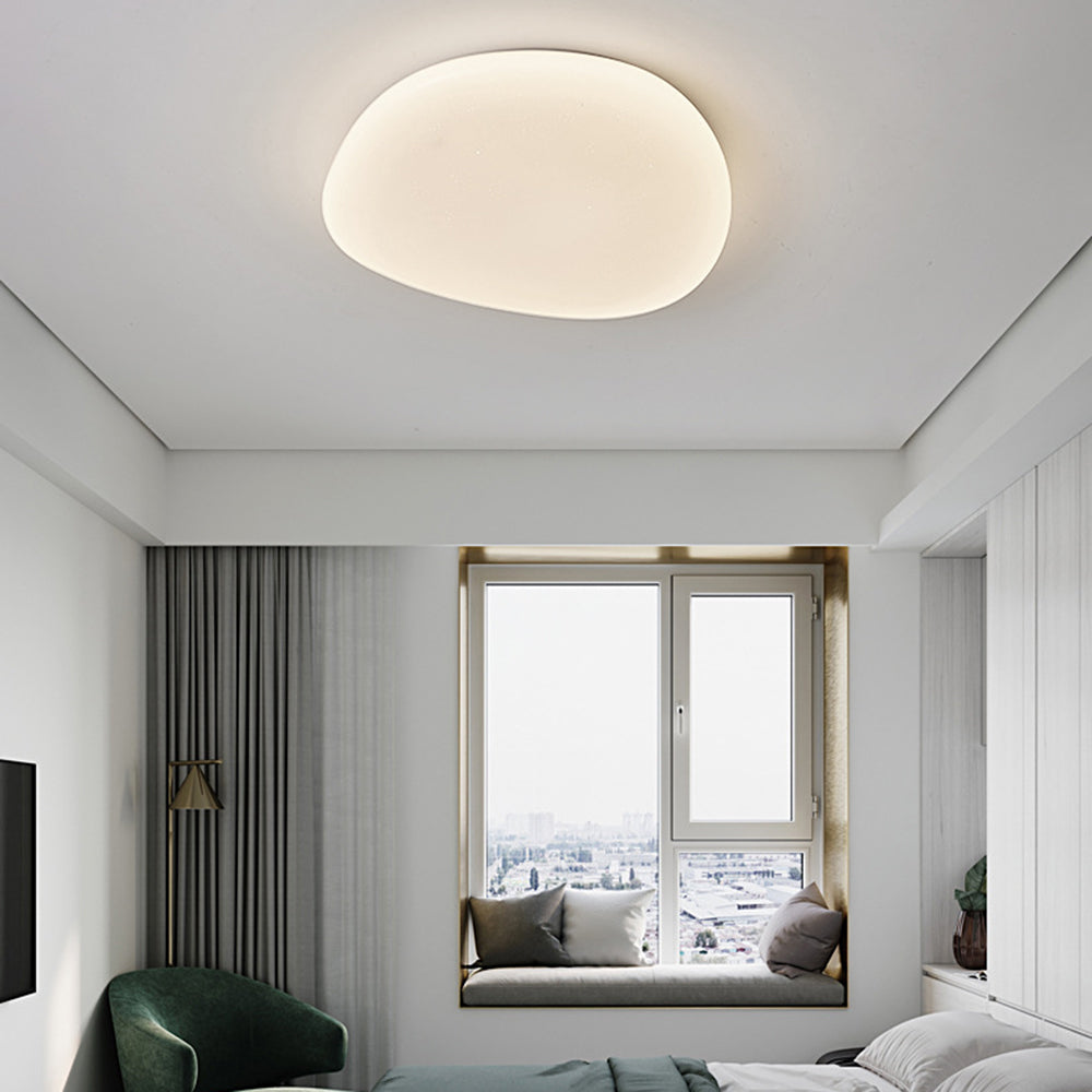 Aehelis | Moderne minimalistisk uregelmæssig pebble silhuet LED loftslampe
