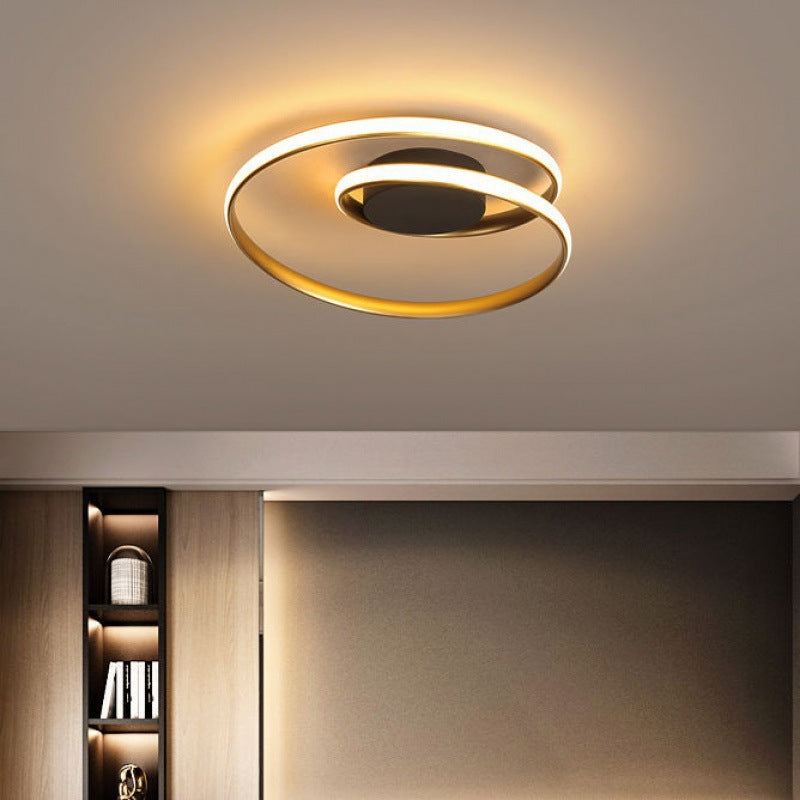 Spira | Slank minimalistisk spiralring flush mount loftslampe