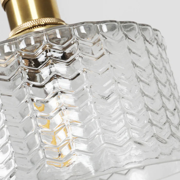 Viridis | Retro tekstureret glas cylinder pendellampe