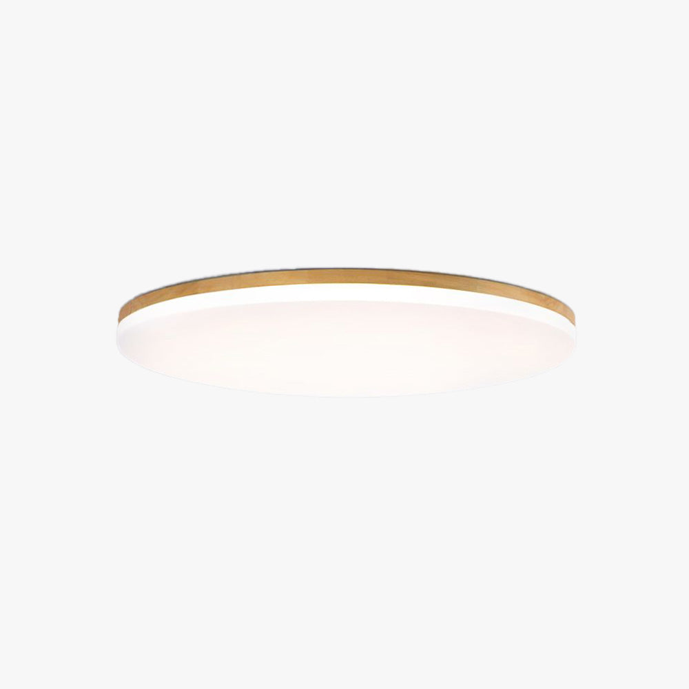 Aevum | Oval skandinavisk egetræ indbygningsloftslampe