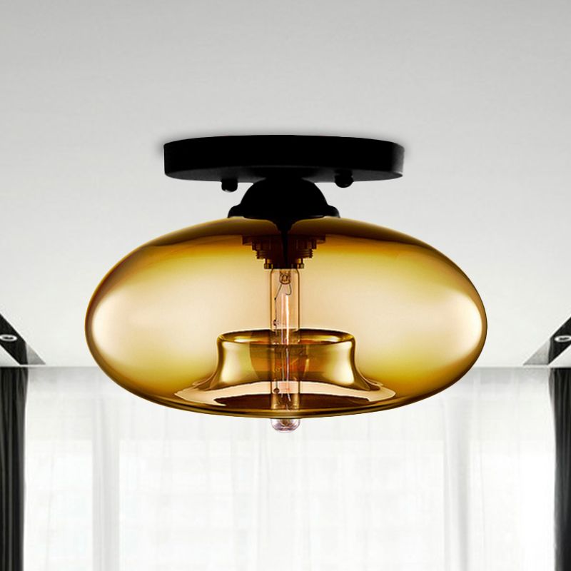 Murae | Retro industriel kugle indbygget loftslampe