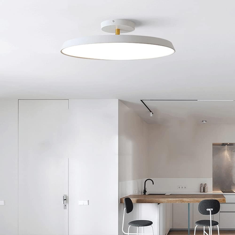 Novus | Moderne rund flush mount loftslampe med fladt panel