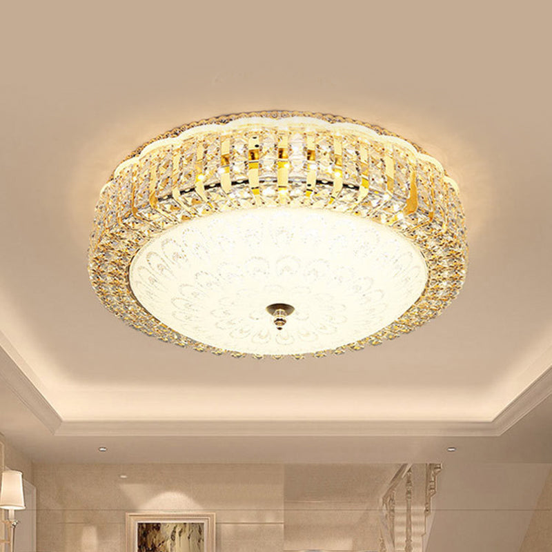 Auralis | Moderne geometrisk krystalring loftslampe