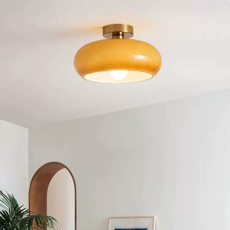 Vitrea | Retro blank kuppel semi-flush loftslampe