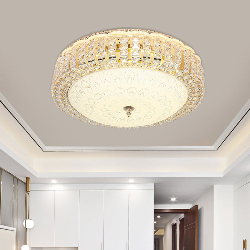 Auralis | Moderne geometrisk krystalring loftslampe