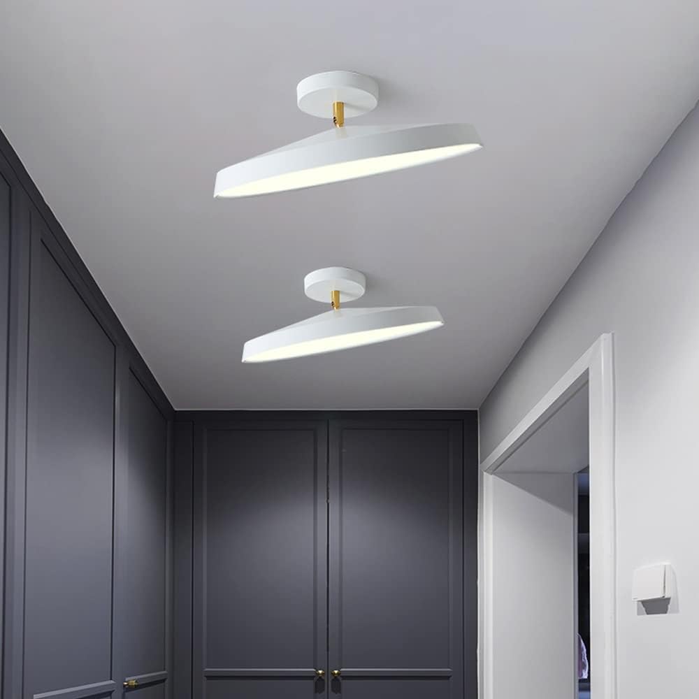 Novus | Moderne rund flush mount loftslampe med fladt panel