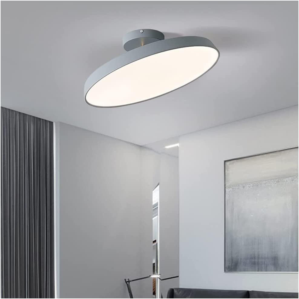 Novus | Moderne rund flush mount loftslampe med fladt panel
