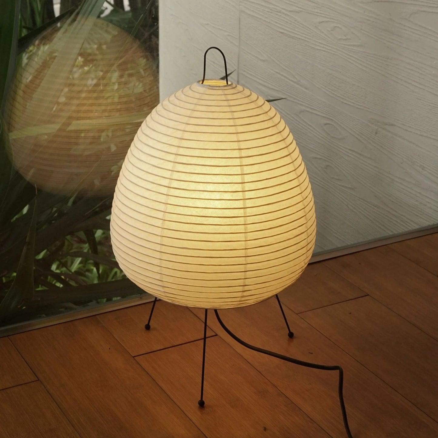 Kryntaleo | Japansk Ribbede Bambus Silhuet Oriental Accent Bordlampe