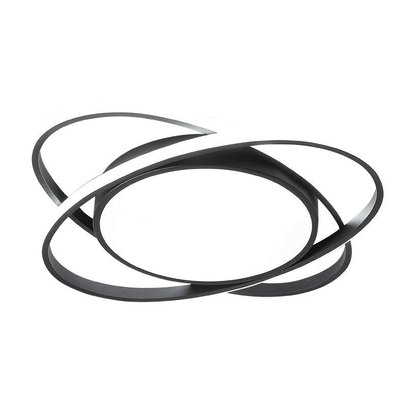 Auria | Slank lagdelt sammenlåst ring loftslampe