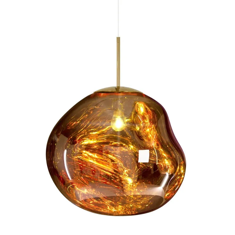 Zora | Moderne abstrakt smeltet glas gennemsigtig pendellampe