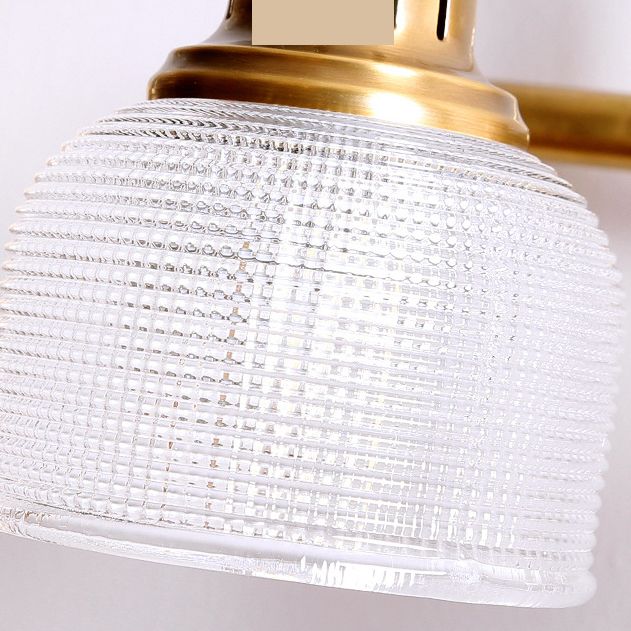 Nivalis | Elegant prismatisk ribbet glas toilettelys væglampe