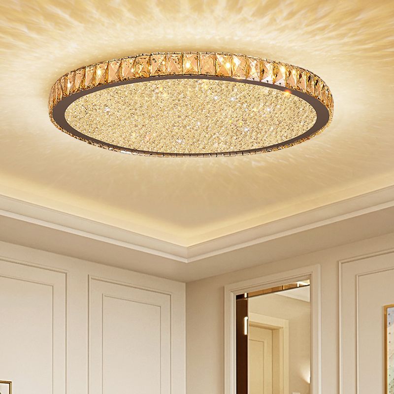 Aurum | Rund krystal juvel indbygget loftslampe