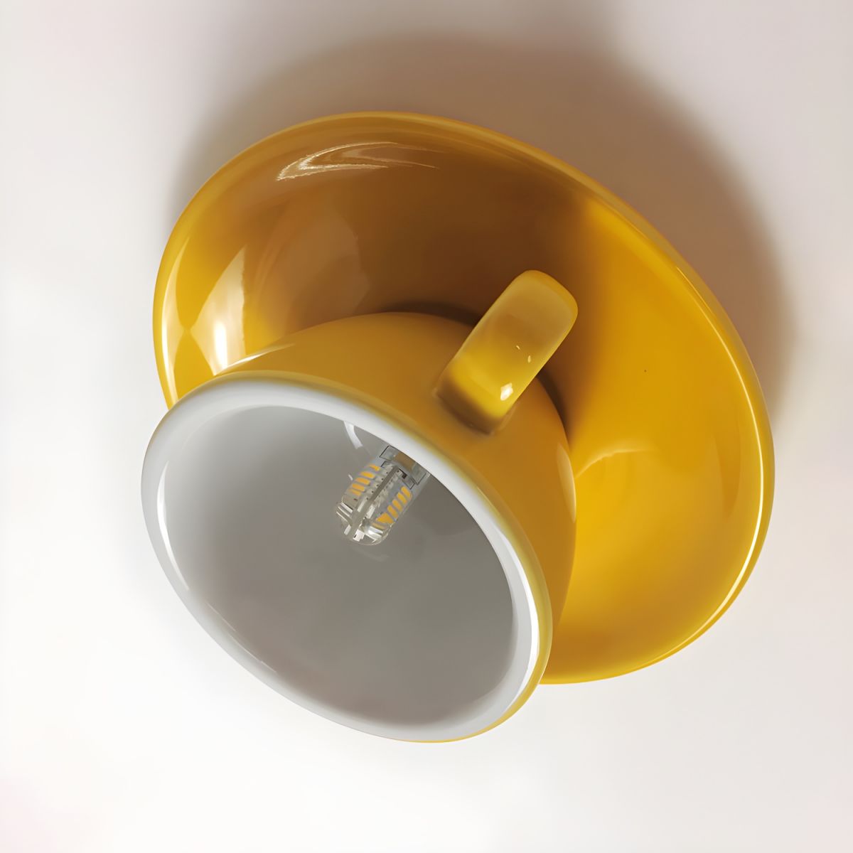 Valentina | Moderne keramisk kaffekop indbygget loftslampe