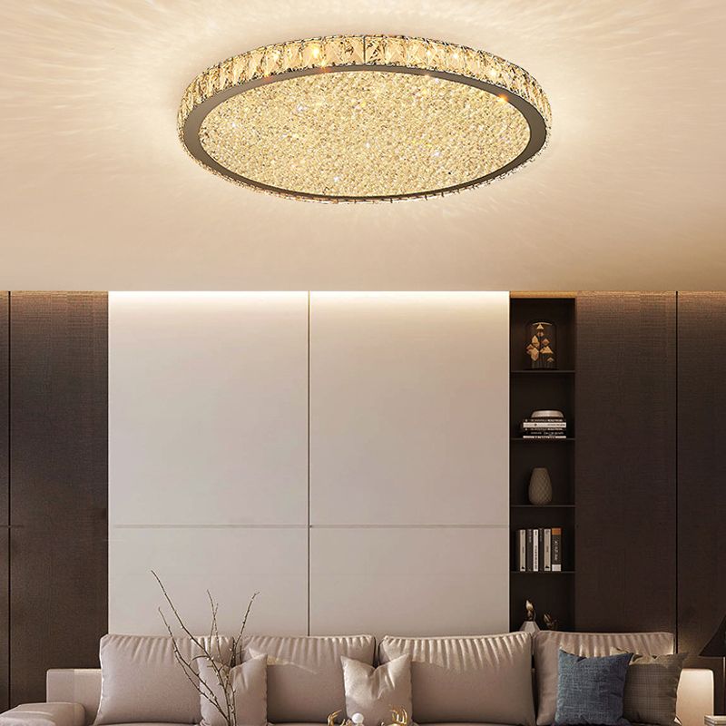 Aurum | Rund krystal juvel indbygget loftslampe