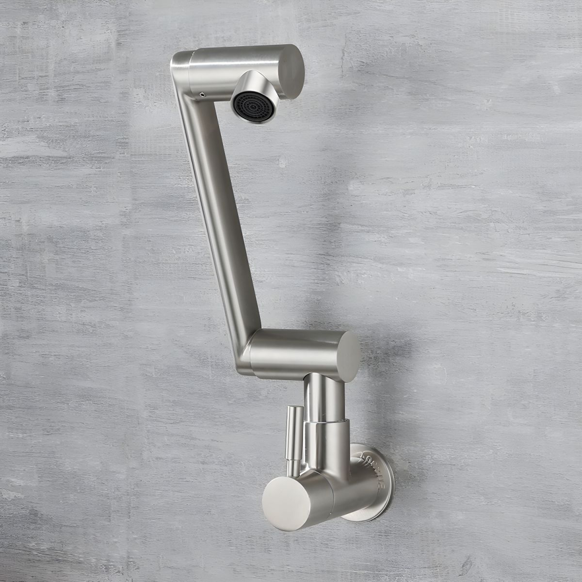Nythronic | Modern Articulated Arm Swivel Spout Wall Mounted Bathroom Tap