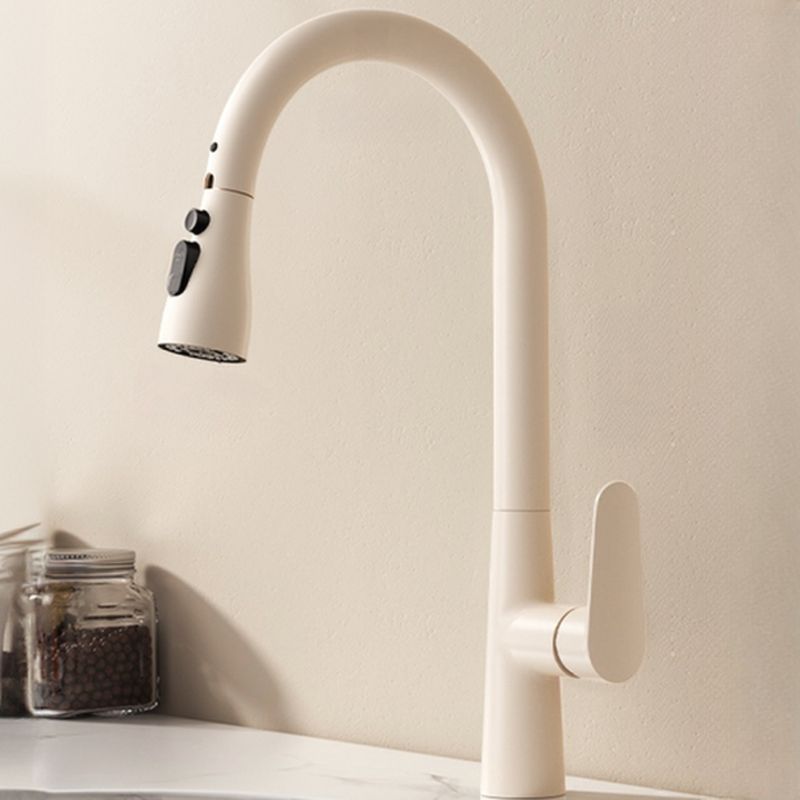 Elvarken | Nordic Gooseneck Pull Out Swivel Spout Kitchen Sink Mixer Tap
